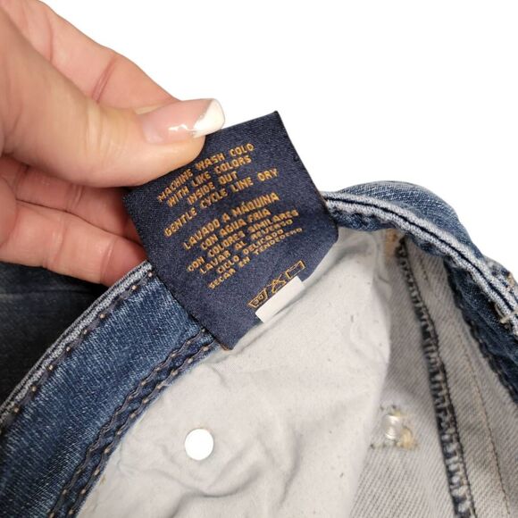 Seven 7 Brand Blue Denim Shorts - Picture 5 of 9